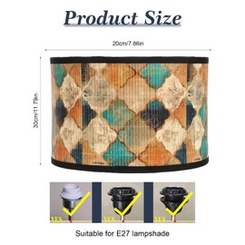 Decorative Lampshades, Lampshade for Table Lamp, E27 Lampshade Pendant Lamp for Pendant Lamp, Table Lamp, Wall Lamp, Bedside Lamp and Floor Lamp Decoration
