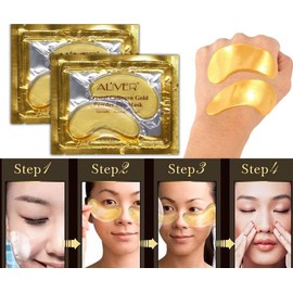 24K Augenpads,Augenpads Gold Augenringe Under Eye Augenmaske (26 Pairs), Augenringe Anti Aging Augenpads Hyaluronic Acid Collagen Eye Pads Reducing Wrinkles, Puffy Eye Augenmaske