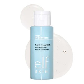 e.l.f. SKIN Holy Hydration! Daily Cleanser Mini, Face Cleanser For Washing Away Excess Oil, Impurities & Makeup, Made With Hyaluronic Acid, Vegan & Cruelty-Free packaging may vary