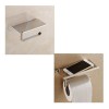 ArgenMex Porta-rollo De Rollos Sanitarios Acero Inoxidable Con Repisa