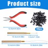 GXGM Micro Ring Extensions Real Hair Micro Ring Hair Extension