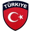 EmbTao Turkey Flag Shield Patch Embroidered National Morale Applique Iron