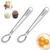 2 whisks, hand mixer, semi-automatic rotating, stainless steel rotary mixer,