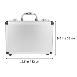 DOITOOL Handheld Tool Storage Box Portable Tool Organizer Case with Secure Lock Foam Insert for Household Tools 12.59X9.05X4.33 Inch