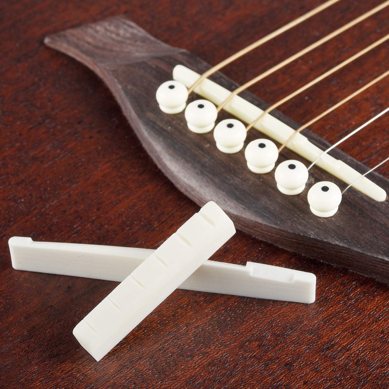Irich True Bone Bridge Saddle and Nut with 2Pcs Sand
