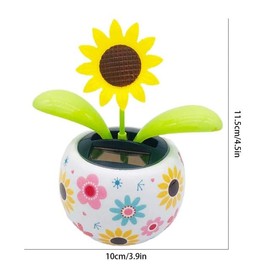Sunflower Solar Dancing Flower Solar Dancing Solar Toys, Solar Powered Swinging Animated Dancer Toy Office Desk Car Decoration for Car, Funny Ornaments, Solar Power Kits