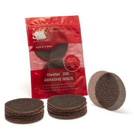 Glass Polish 3 inch (75mm) 80 Grit Pack of 20 Sanding Discs for Rotary Polisher - Net Mesh Silicon Carbide Abrasive P80 - GP14304