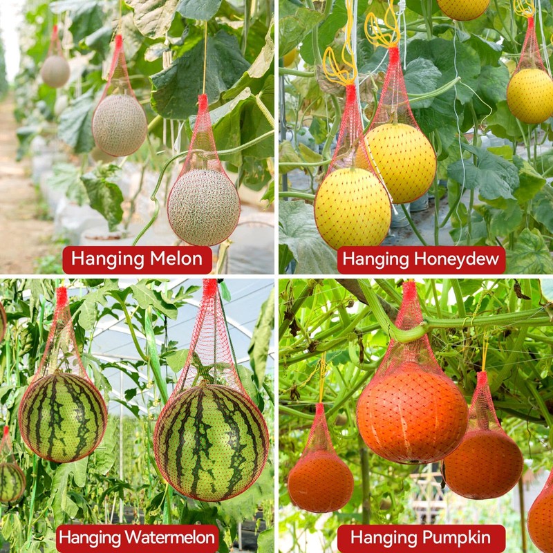 Melon Hammock Melon Nets, Watermelon Nets with Drawstring, Heavy Duty