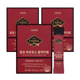 Your Health Fermented Faro Enzyme Black Label 30 packets, 3 units, 90g / 그대의건강 발효 파로효소 블랙라벨 30포, 3개, 90g