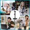Hoteam 2 Pcs Desktop Microphone Stand Adjustable Table Mic Stand