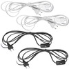 4 Pieces Cable with Switch, 3 m Connection Cable with