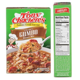 Tony Chachere Rice Dinner Mix, Gumbo, 4 Count