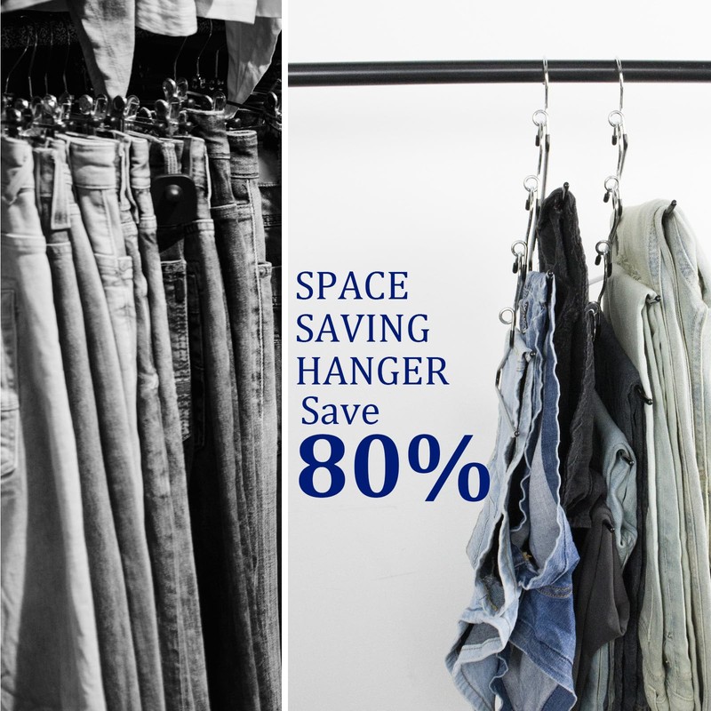 GZQXHOME Pants Hangers Space Saving - 20 Pack Non Slip