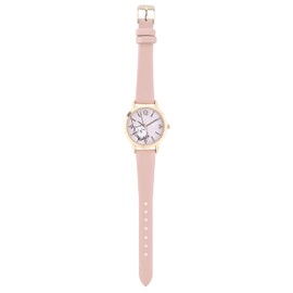 Fieldwork CKW002-1 Women's Wristwatch, Chiikawa, Analog, Leather Strap, Pink, Pink, Modern