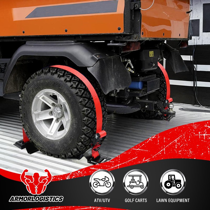 ARMORLOGISTICS Wheel Chock Tie Down Kit, 4 Pack Heavy Duty