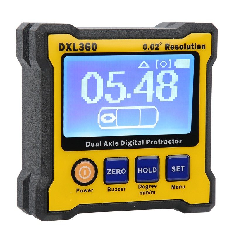 DXL360 Dual Axis Digital Protractor Electronic Inclinometer with Magnetic 100‑240V