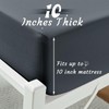 VACVELT Cot Fitted Sheet, 31 x 75 Inch Charcoal Black