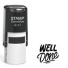 stampexpression - Well Done Self Inking Rubber Stamp - Black