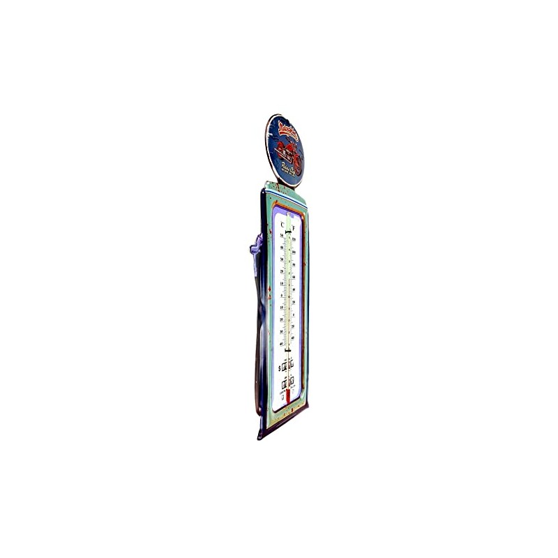Crispe Analogue Indoor Outdoor Thermometer 'Motorcycles' Metal 48 x 15