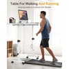 Small Standing Desk Adjustable Height, Mobile Stand Up Desk with