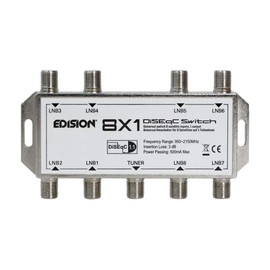 Edision DISEQC 8x1, DiSEqC Switch 8/1, 8 Sat to 1 Stb