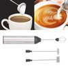 Electric Milk Frother USB Rechargeable Handheld Adjustable Foam Maker for