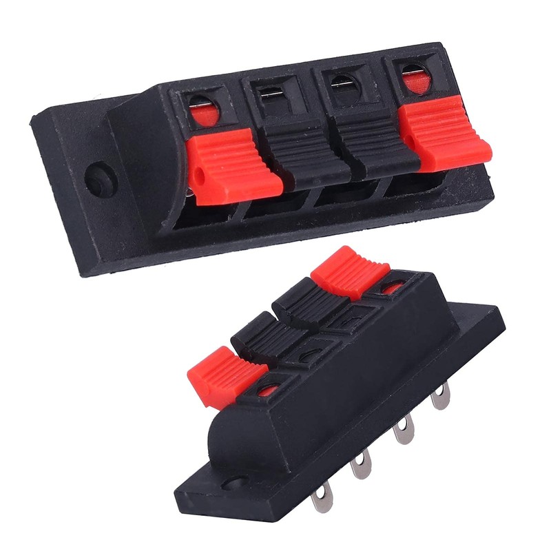 Pack of 10 Speaker Connector Connectors 4-Way Block Quick Connection