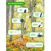 Adjustable Metal Leaf Rake Set Garden Rake for Leaves Long