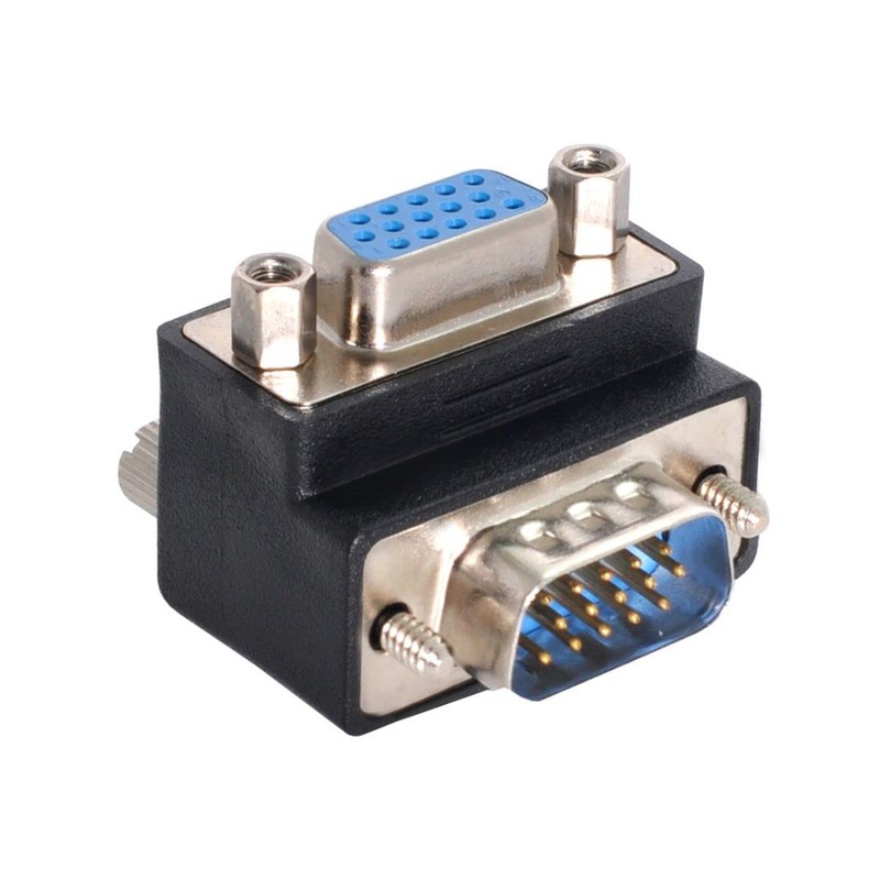 CY 270 Degree Right Angled VGA SVGA 15pin Male To