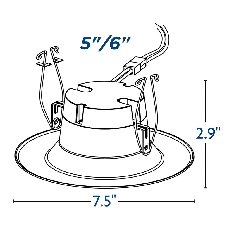 Topaz LED Retrofit Unit 5"/6" Smooth Eco 5000K RTL/650WH/ECO/D-46