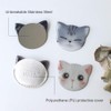 Catlady Cute cat Mirrors,Unbreakable Stainless Steel Mirror,Portable Handheld Vanity Mirror