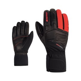 Ziener Glyxus Men's Ski Gloves, Winter Sports, Waterproof, Breathable, Red, 8.5