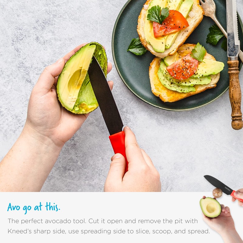Dreamfarm Kneed | Cutting, Spreading and Scooping Knife with Built-in