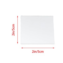 Pocoxll 26 Small Square Mirrors, 2 Inches, Acrylic, DIY Craft Mirrors with Protective Film, Ideal for Art Projects and Decorations