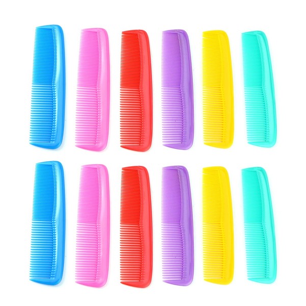Minkissy 36-Piece Mini Colourful Hair Combs Set, Hairdresser Comb, Multi-Purpose Travel Hair Comb, Hairdresser, Hairdresser, Thick Thin Tooth Comb for Travel, Home, Salon (Mixed Colour)
