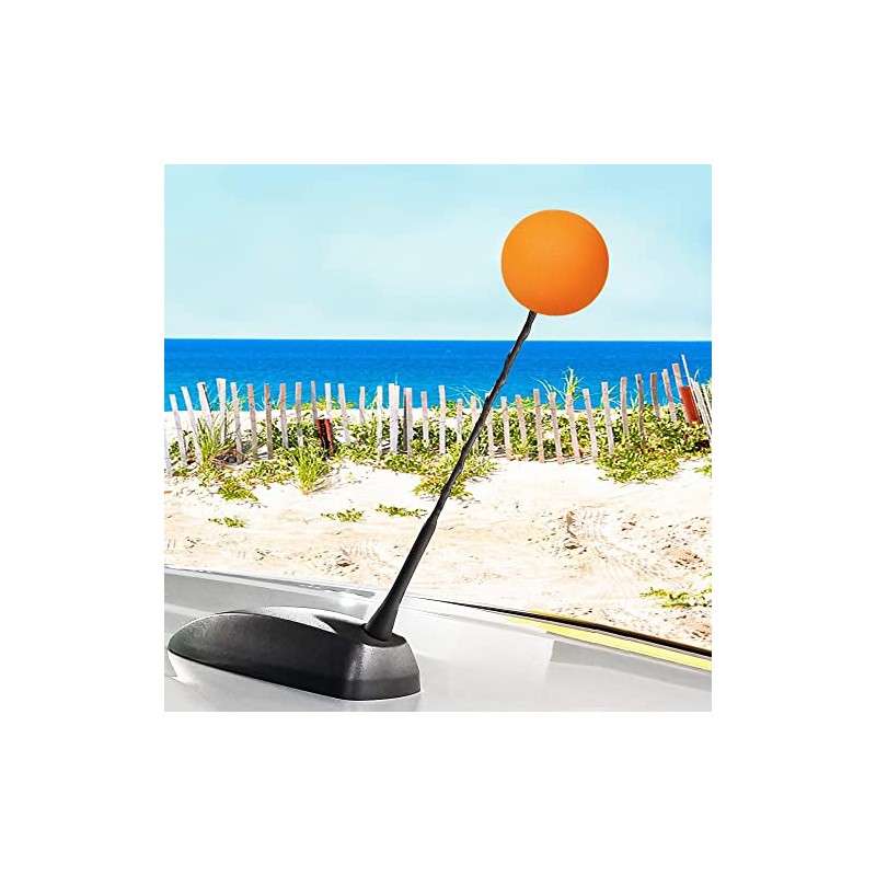 Coolballs Cool Plain Orange Car Antenna Balls (1.75" Diameter) (Pack
