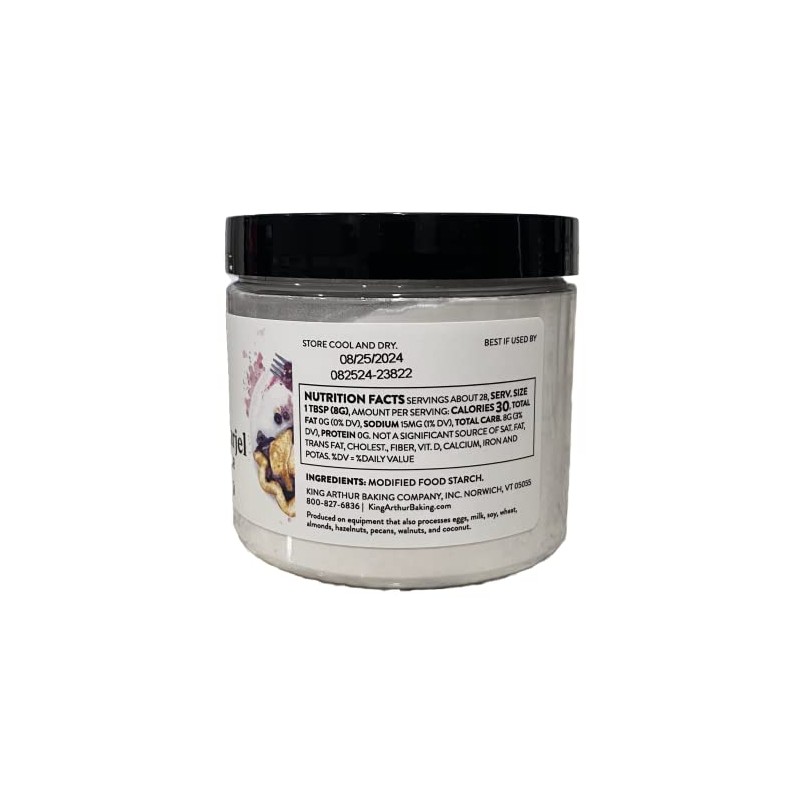 King Arthur Instant Clearjel Pie Thickener 8oz, White, 1