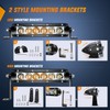 Nilight LED Light Bar Amber 2Pcs 7 Inch 30W Spot