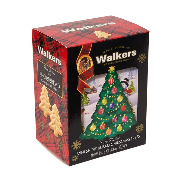 Walkers Shortbread Christmas Tree Shaped Mini Cookies, 5.3 oz