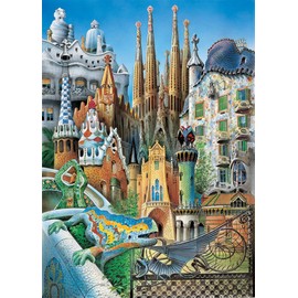 Educa Gaudi Collage Miniature Puzzle (1000 Piece)