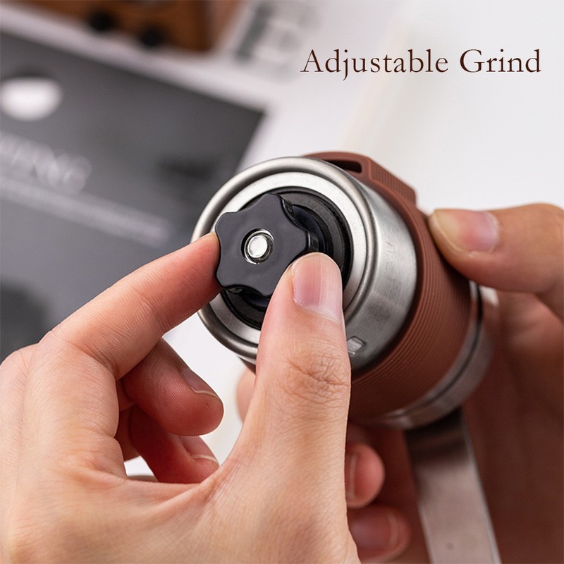 Manual Hand Coffee Grinder with Ceramic Burr Mill Adjustable Grind