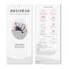 JMEOWIO Cat Eye Semi Cured Gel Strips Wraps Nail Art