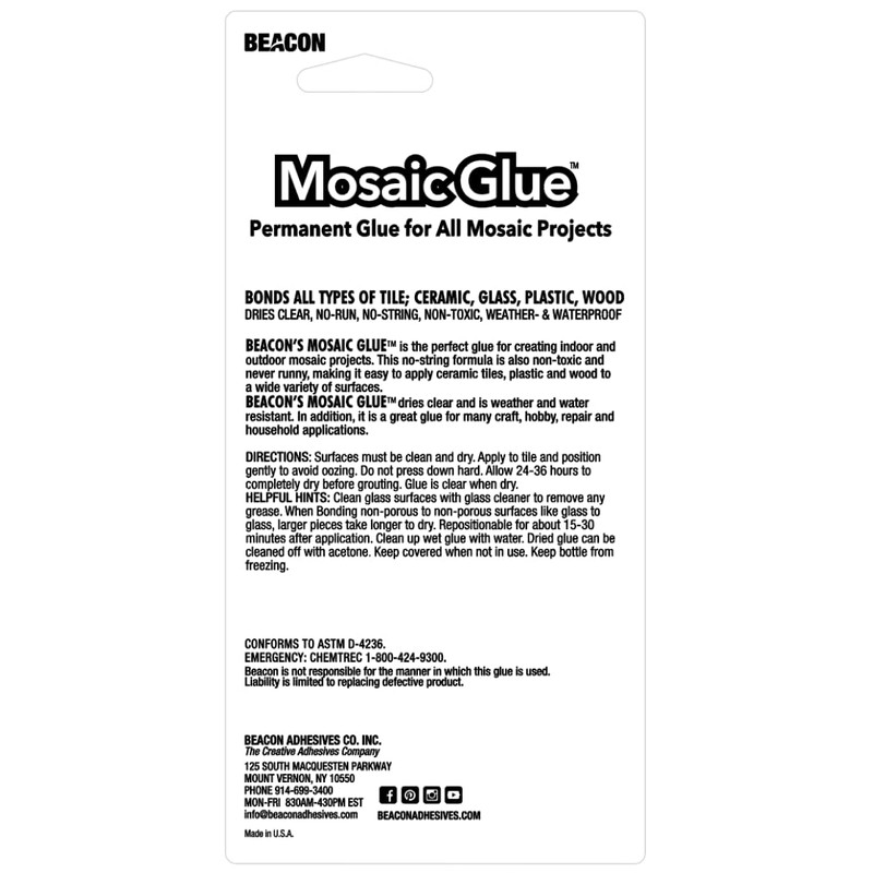 BEACON Mosaic Glue - Non-Toxic & Water Resistant, Ideal for