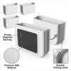 4Pcs-Magnetic Toothbrush Holder,Cruise Bathroom Organizer – Foldable, Wall Mounted, No
