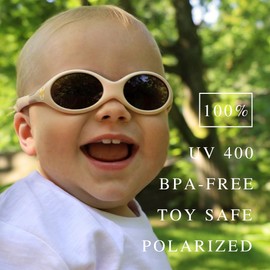ActiveSol Baby Sunglasses Safari, 0 – 24 Months, 100% UV Protection, Polarized, Headband