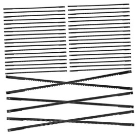 Angoily Hobby Saw Blades 36pcs Set 5.2in Length 3in Diameter 15/18/24tpi Carbon Steel for Wood Plastic Foam Cutting