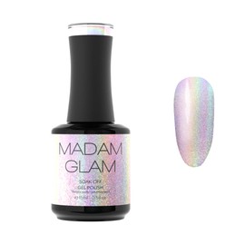 Madam Glam - Holographic Cat Eye Gel Polish 15ml 0.5 fl/oz - Nail Art Enhancement - Magnetic Effect - Long-Lasting, Vibrant, Vegan, Hema-Free