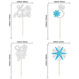 24 piezas de copo de nieve She Said Yes copo de nieve para magdalenas, anillo de invierno para el país de las maravillas para magdalenas, decoraciones de aniversario de boda, despedida de soltera, decoraciones de compromiso, suministros de fiesta