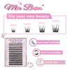 MIZ BARN False Eyelashes 144pcs Lash Extension D Curl Eyelash