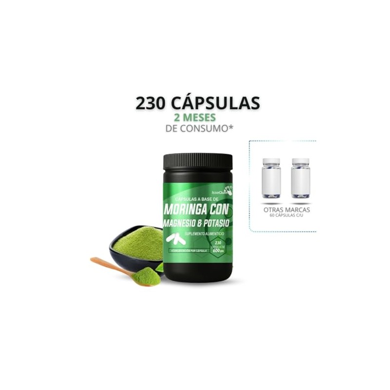 Moringa con Citrato de Magnesio y Citrato de Potasio |